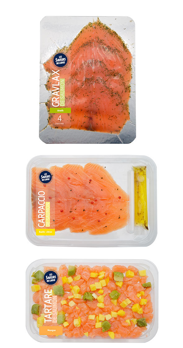 Gravlax-tartare-carpaccio